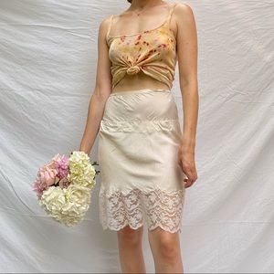 SOLD VTG 50s/60s Wonder Maid Pure Silk Slip Skirt